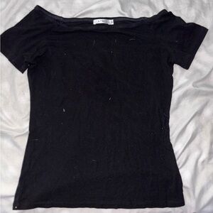 APRLL Plain Black Fitted Shirt